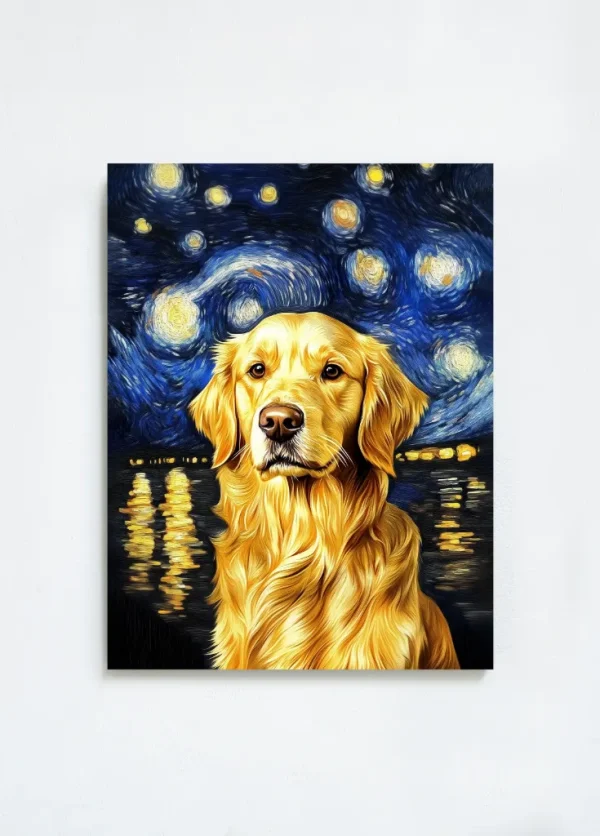 Custom Van Gogh Style Pet Portrait