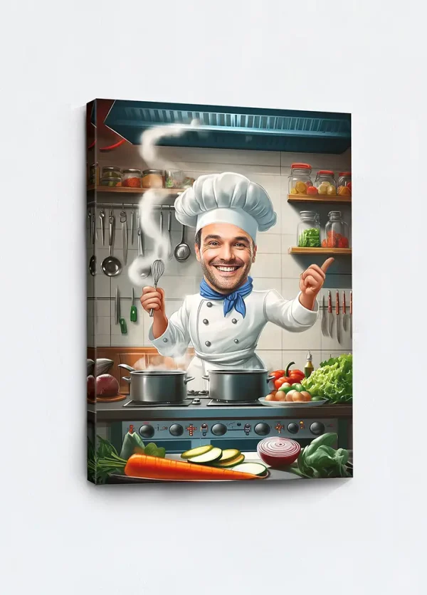 The Chef caricature portrait
