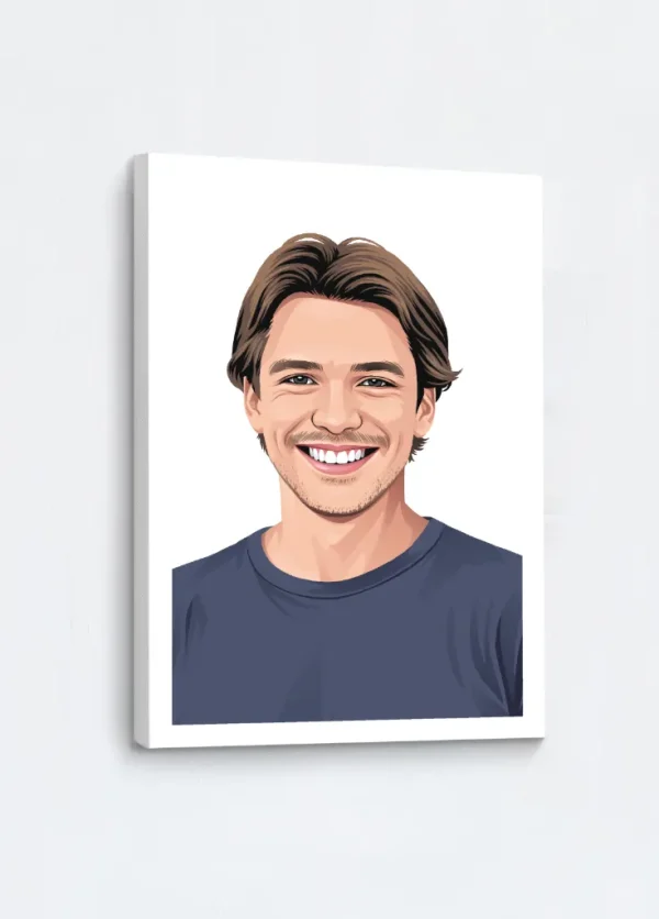 Moder Man Portrait Canvas